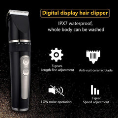 Professional Hair Clipper For Men Rechargeable Electric Razor Hair - VirtuousWares:Global