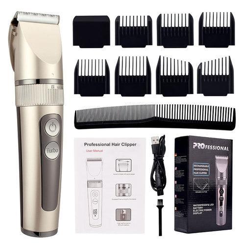 Professional Hair Clipper For Men Rechargeable Electric Razor Hair - VirtuousWares:Global