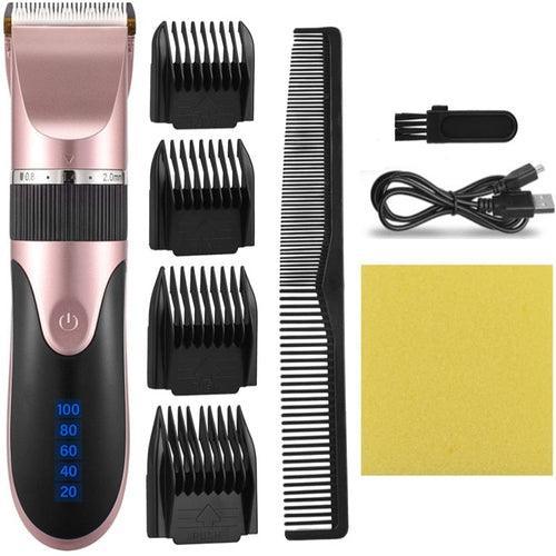Professional Hair Clipper Men Barber Rechargeable Beard Trimmer - VirtuousWares:Global
