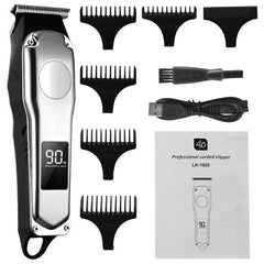 Professional Hair Clipper Rechargeable Electric Barber Cutting Machine - VirtuousWares:Global