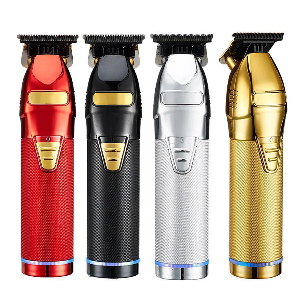 Professional Hair Trimmer Gold For Men Rechargeable Barber Cordless - VirtuousWares:Global