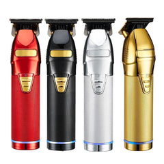 Professional Hair Trimmer Gold For Men Rechargeable Barber Cordless - VirtuousWares:Global