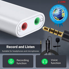 Professional Lavalier Mic, Microphone for Phone, Clip on Lav Microfono - VirtuousWares:Global