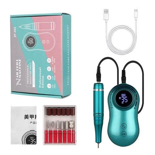 Professional Nail Drill Machine 35000RPM Speeds Rechargeable Manicure - VirtuousWares:Global
