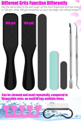 Professional Pedicure Tools Set 23 in 1 Stainless Steel Foot Care Kit - VirtuousWares:Global
