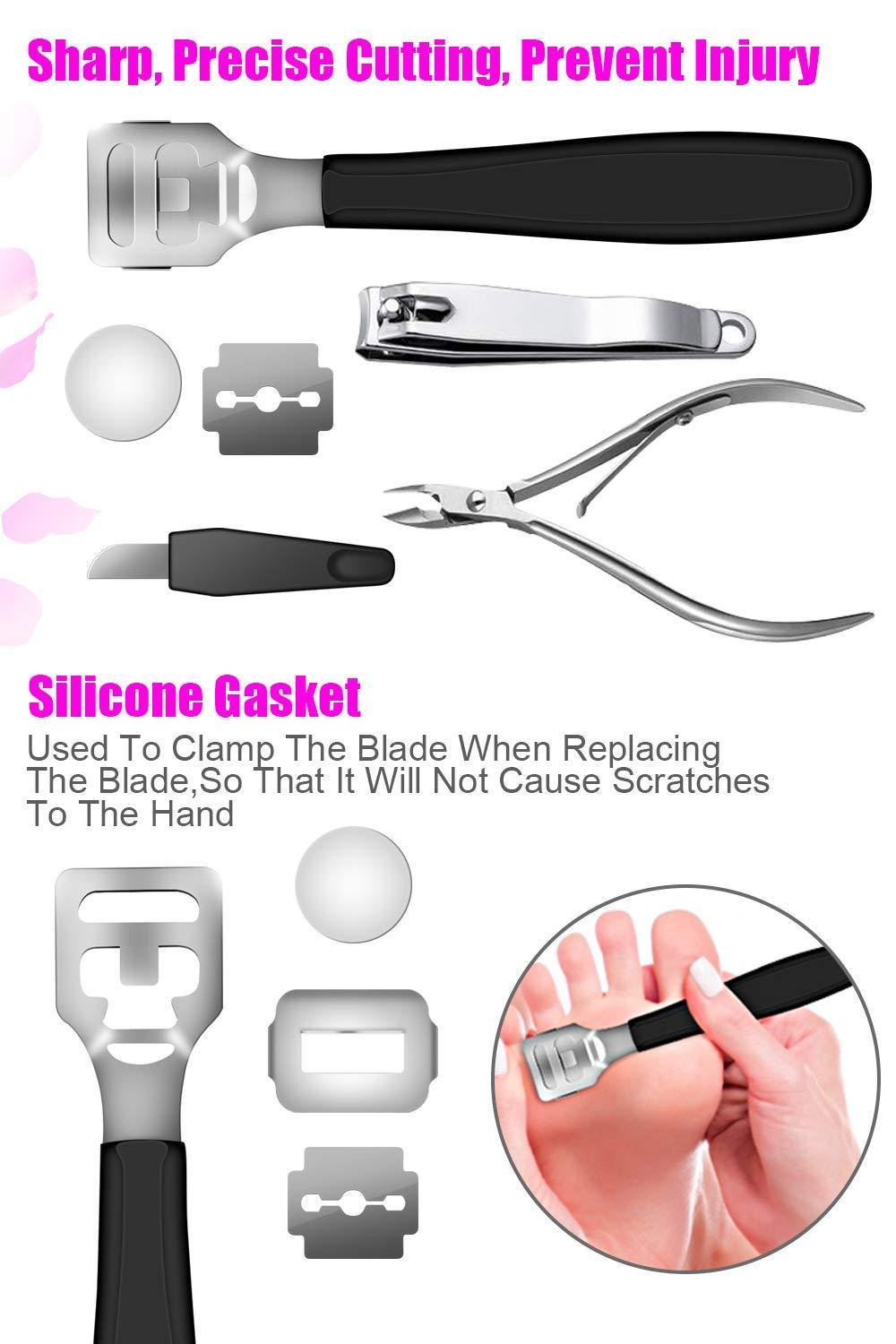 Professional Pedicure Tools Set 23 in 1 Stainless Steel Foot Care Kit - VirtuousWares:Global