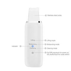 Professional Ultrasonic Skin Scrubber Ion Deep Face Cleaning Peeling - VirtuousWares:Global