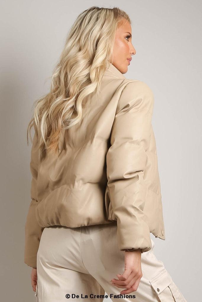 PU Boxy Puffer Jacket - VirtuousWares:Global