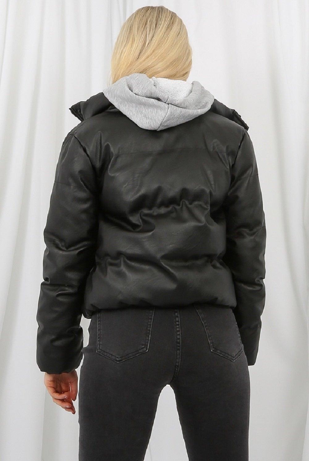 PU Boxy Puffer Jacket - VirtuousWares:Global