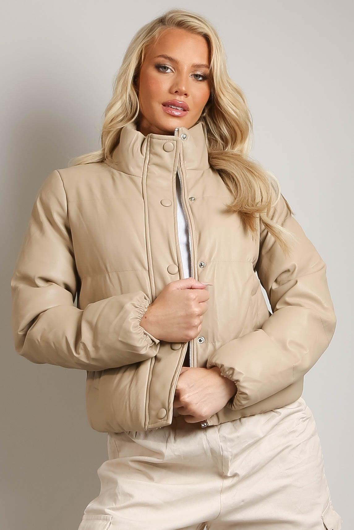 PU Boxy Puffer Jacket - VirtuousWares:Global