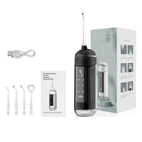 Pull-out Water Dental Flosser Oral Irrigator Rechargeable 180ML Tank - VirtuousWares:Global