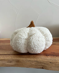 Pumpkin Fall boucle pillows, full pillow - VirtuousWares:Global