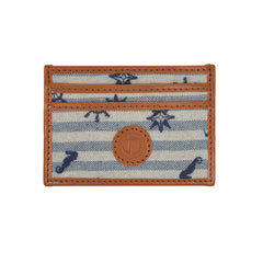 Punalu Embroidered Linen Card Holder - VirtuousWares:Global