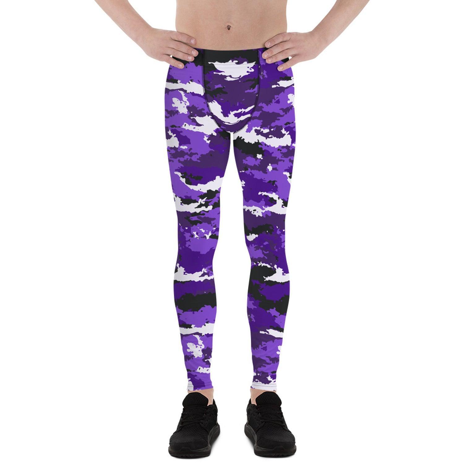 Purple Camo Leggings for Men - VirtuousWares:Global