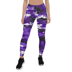 Purple Camo Leggings for Women - VirtuousWares:Global