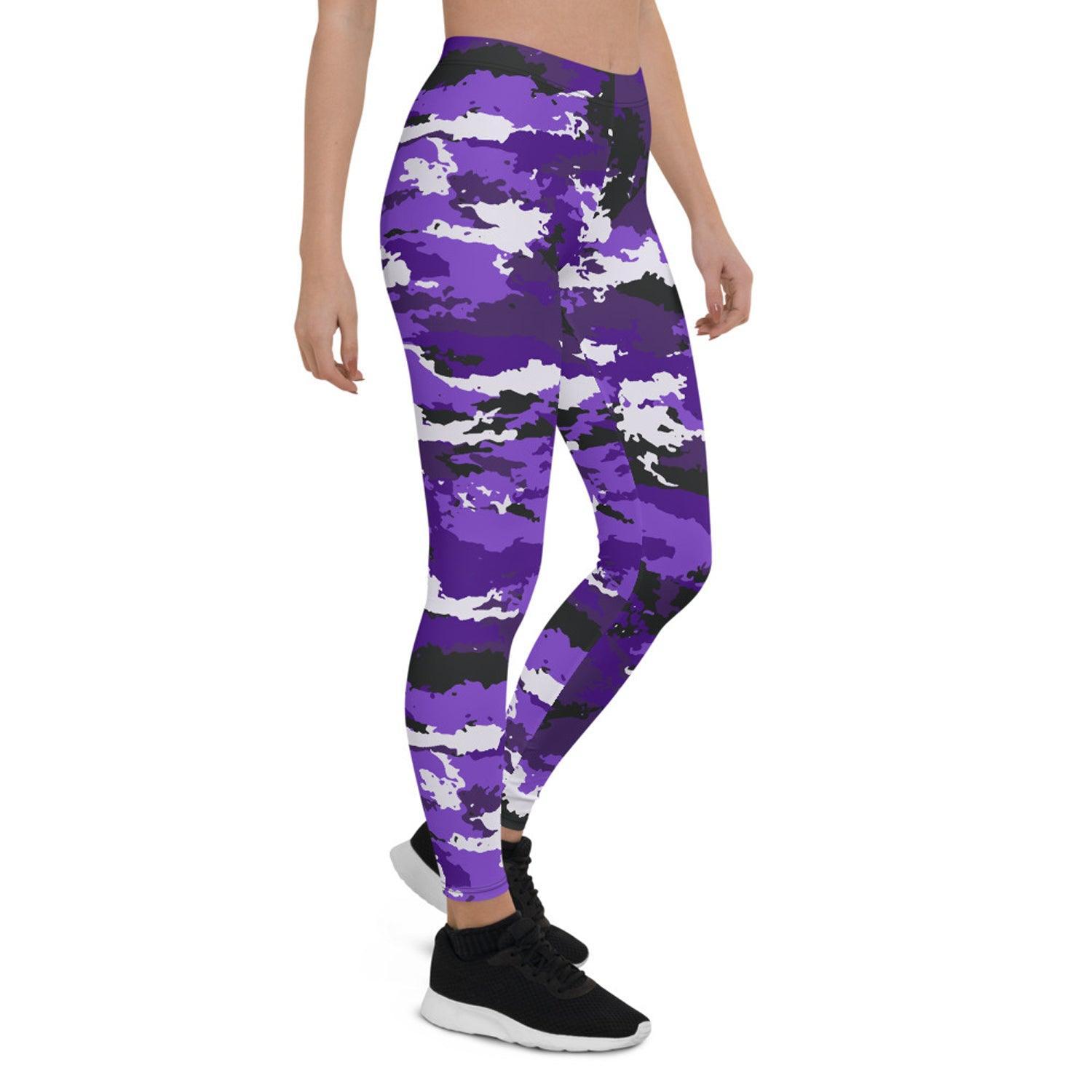 Purple Camo Leggings for Women - VirtuousWares:Global