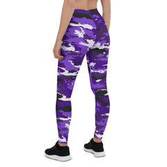 Purple Camo Leggings for Women - VirtuousWares:Global