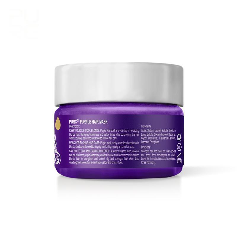 Purple Hair Mask Repairs Frizzy make hair soft smooth Removes yellow - VirtuousWares:Global