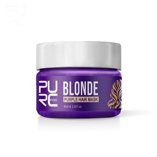 Purple Hair Mask Repairs Frizzy make hair soft smooth Removes yellow - VirtuousWares:Global