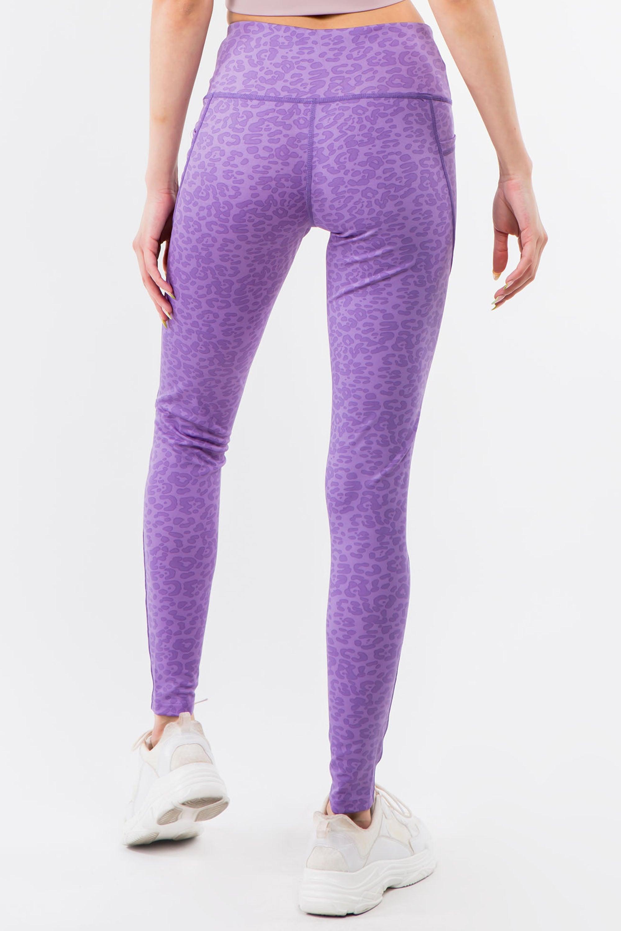 Purple Leopard Leggings - VirtuousWares:Global