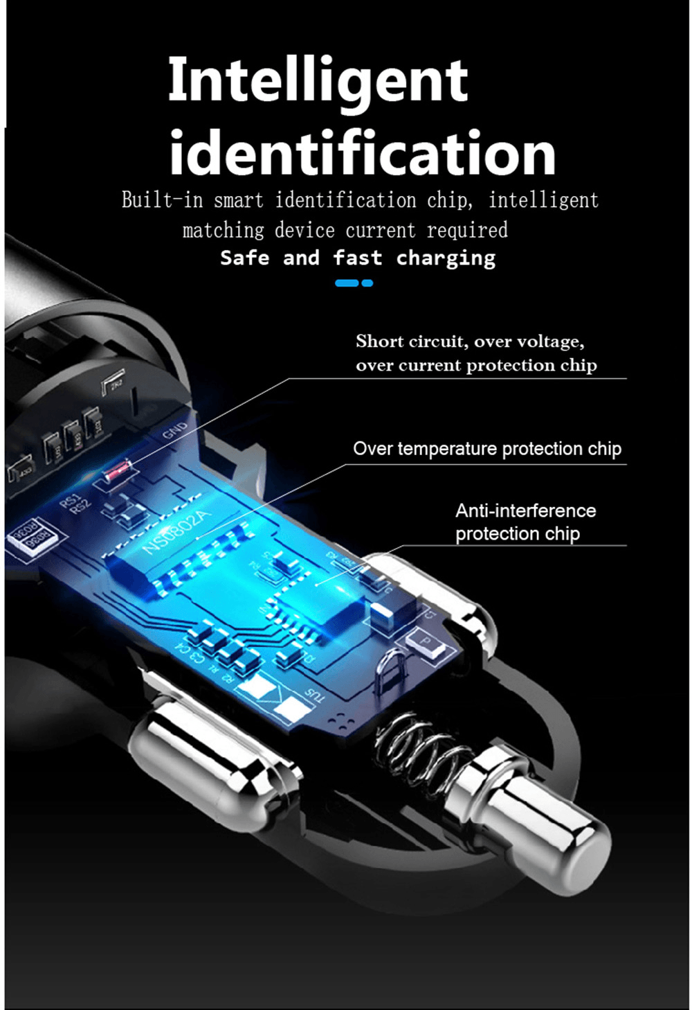 QC 3.0 Dual USB Fast Car Charger with Bluetooth Mp3 Player - VirtuousWares:Global