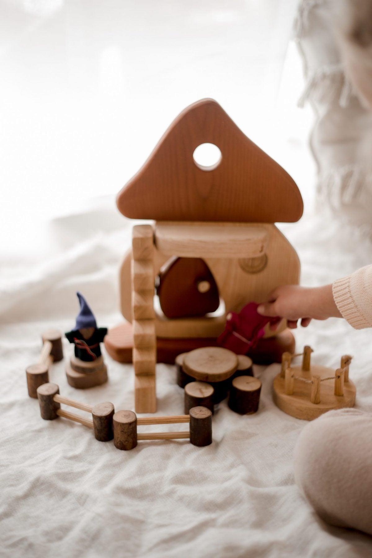 QToys Australia (USA) Natural Mushroom House - VirtuousWares:Global