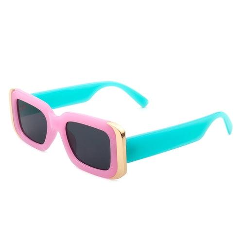 Quixotic - Rectangle Narrow Fashion Tinted Square Sunglasses - VirtuousWares:Global