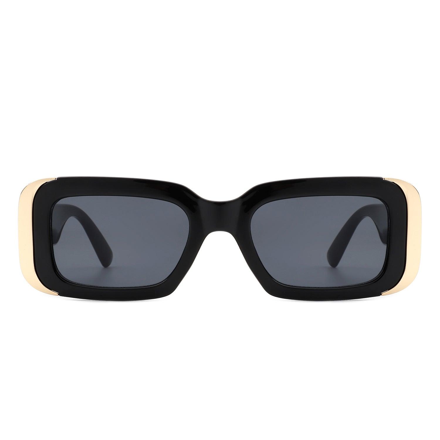 Quixotic - Rectangle Narrow Fashion Tinted Square Sunglasses - VirtuousWares:Global