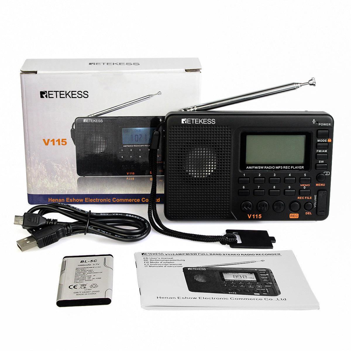 Radio Full Band Radio Recorder FM AM MP3 Playback - VirtuousWares:Global