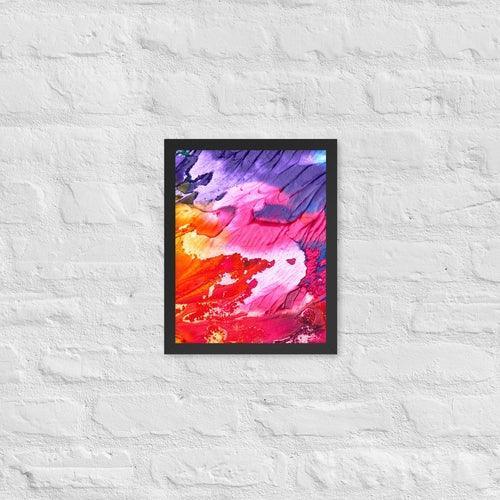 Rainbow Waves Framed photo paper poster - VirtuousWares:Global