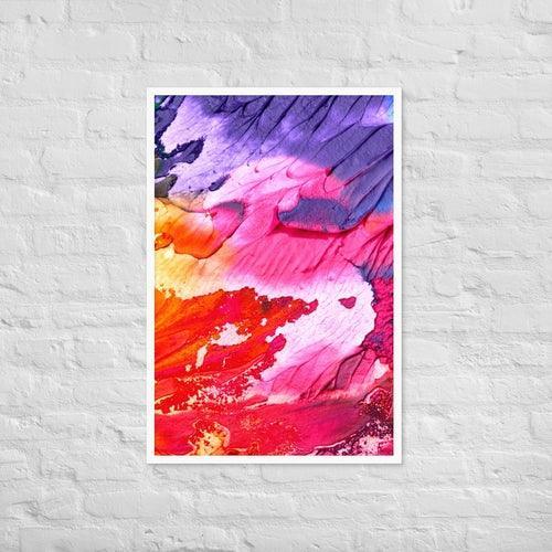 Rainbow Waves Framed photo paper poster - VirtuousWares:Global