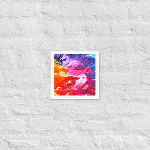 Rainbow Waves Framed photo paper poster - VirtuousWares:Global