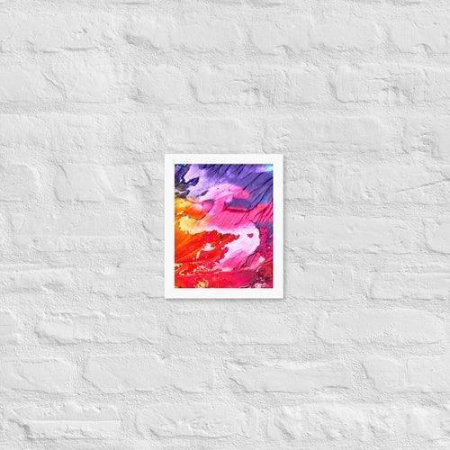 Rainbow Waves Framed photo paper poster - VirtuousWares:Global