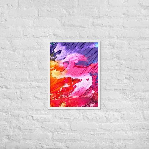 Rainbow Waves Framed photo paper poster - VirtuousWares:Global