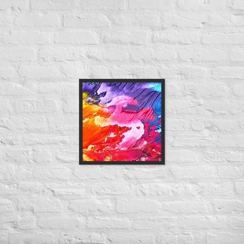 Rainbow Waves Framed photo paper poster - VirtuousWares:Global