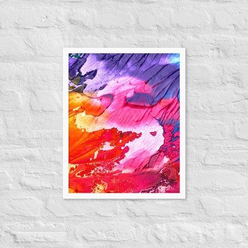 Rainbow Waves Framed photo paper poster - VirtuousWares:Global