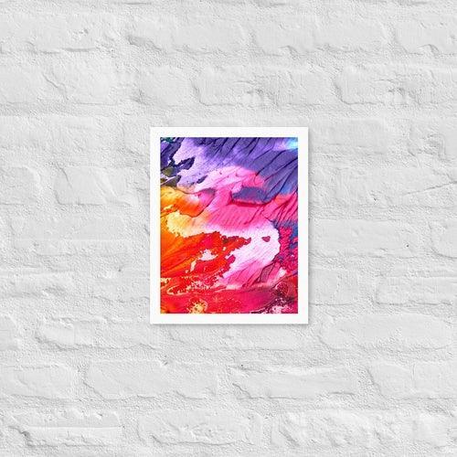 Rainbow Waves Framed photo paper poster - VirtuousWares:Global