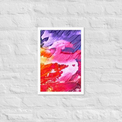 Rainbow Waves Framed photo paper poster - VirtuousWares:Global