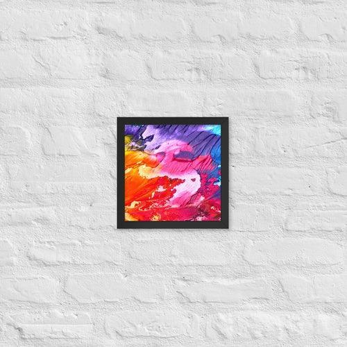 Rainbow Waves Framed photo paper poster - VirtuousWares:Global