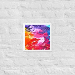 Rainbow Waves Framed photo paper poster - VirtuousWares:Global