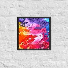 Rainbow Waves Framed photo paper poster - VirtuousWares:Global