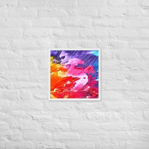 Rainbow Waves Framed photo paper poster - VirtuousWares:Global