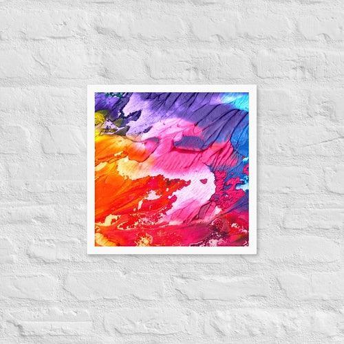 Rainbow Waves Framed photo paper poster - VirtuousWares:Global