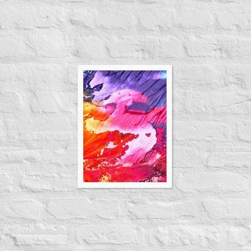 Rainbow Waves Framed photo paper poster - VirtuousWares:Global