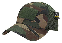 Rapid Dominance T93-PL-WDL-06 Tactical Air Mesh Flex Cap, Woodland - VirtuousWares:Global