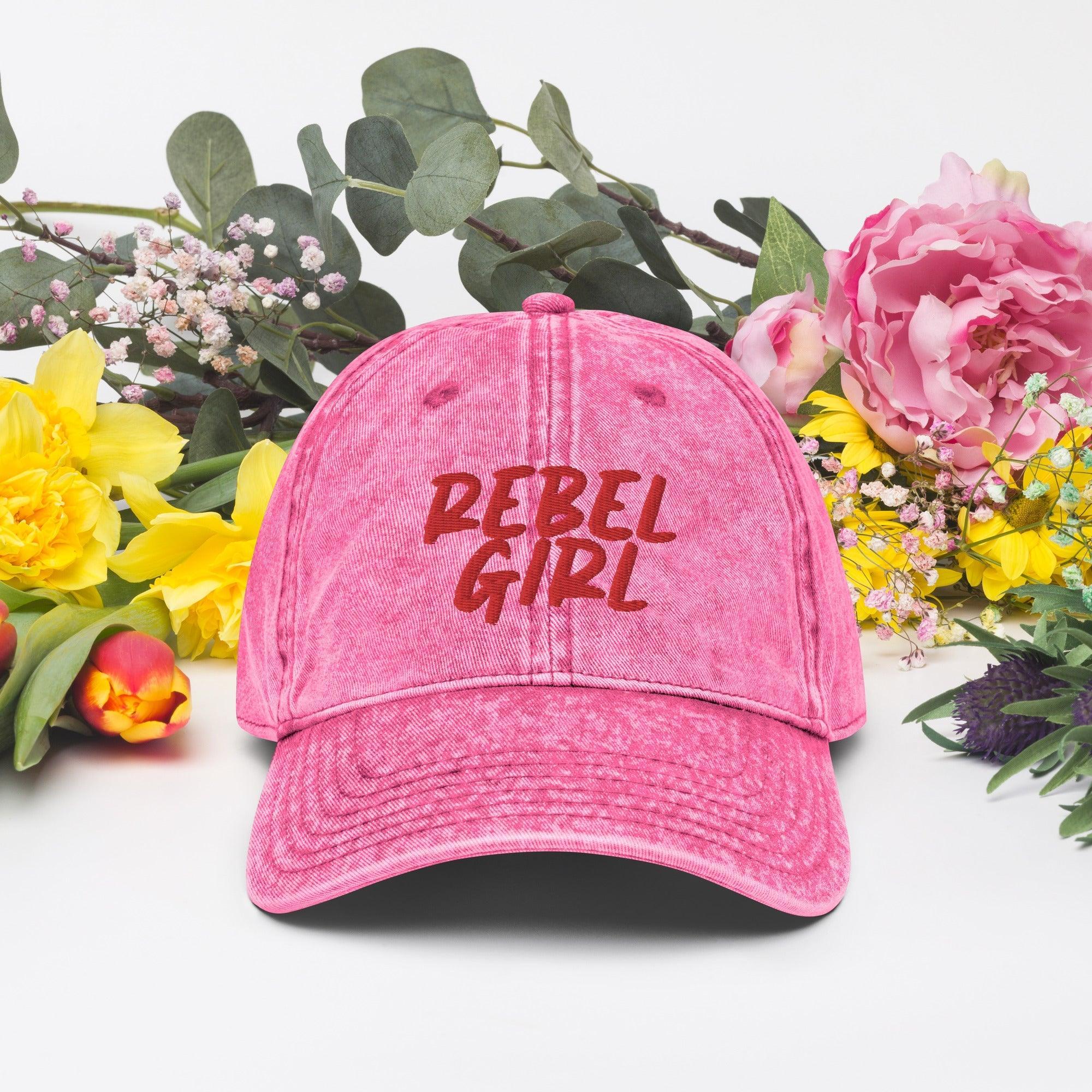 REBEL GIRL Vintage Cotton Twill Cap - VirtuousWares:Global