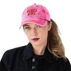 REBEL GIRL Vintage Cotton Twill Cap - VirtuousWares:Global