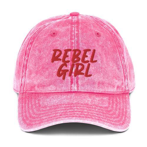 REBEL GIRL Vintage Cotton Twill Cap - VirtuousWares:Global