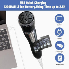 Rechargeable Electric Foot Rasp Electric Pedicure Foot Sander IPX7 - VirtuousWares:Global