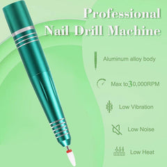 Rechargeable Electric Nail File Cordless Nail Drill Machine File Kit - VirtuousWares:Global